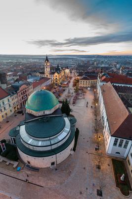 Aerial photo of Advent in Pecs, Hungary-stock-foto