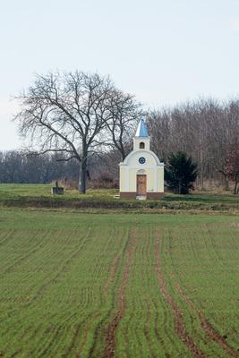 small chapel with a tree-stock-photo