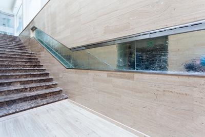 interior of modern marble stairs-stock-photo