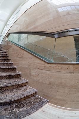 interior of modern marble stairs-stock-photo