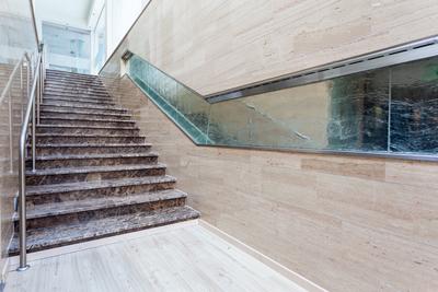 interior of modern marble stairs-stock-photo