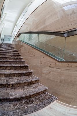 interior of modern marble stairs-stock-photo