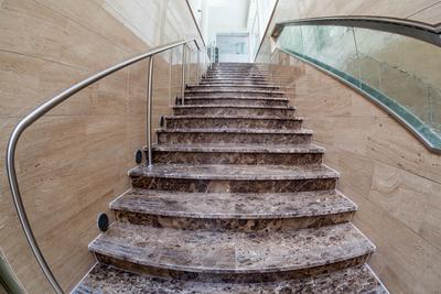 interior of modern marble stairs-stock-foto