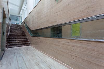 interior of modern marble stairs-stock-foto