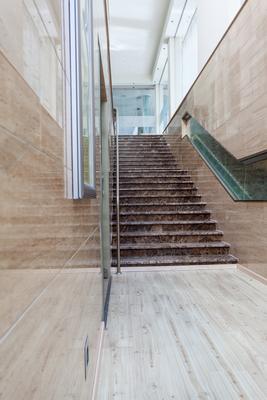 interior of modern marble stairs-stock-foto