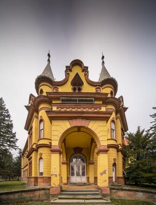 Pallavicini Castle in Mosdos, Hungary-stock-photo