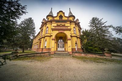 Pallavicini Castle in Mosdos, Hungary-stock-photo
