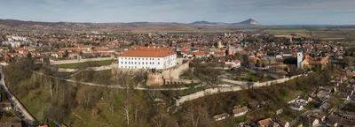 Beautiful castle in Siklos hungary-stock-foto