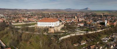 Beautiful castle in Siklos hungary-stock-foto