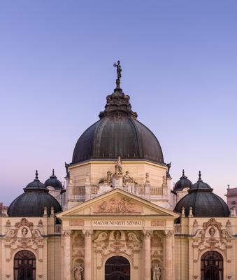 Theater of Pecs in Hungary-stock-photo