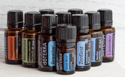 Pecs / Hungray - Aug 05 2020 - Illustrative editorial image of Doterra Essential Oils for everyday use-stock-photo