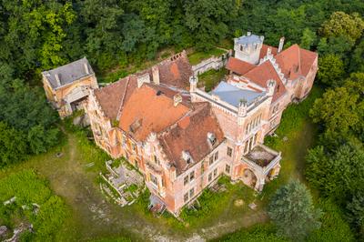 Ruined castle in Mikosszeplak, Hungary-stock-foto