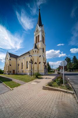 Saint Laszlo catholic church in Zalalovo-stock-foto