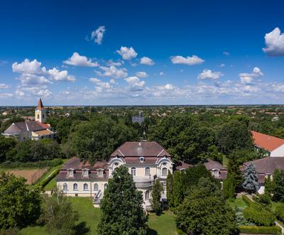 Horthy Castle in Kenderes, Hungary-stock-photo