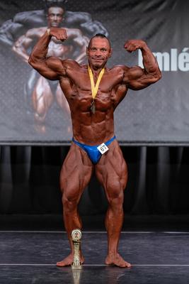 2020 in Szeged, hungary, HUNGARY - SZEPT 27:  Horvath Istvan  participates in PCA bodybuilding championship on Szept 27, szeged-stock-foto