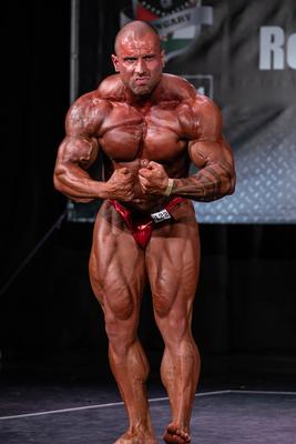 2020 in Szeged, hungary, HUNGARY - SZEPT 27: Plumbas Adam participates in PCA bodybuilding championship on Szept 27, szeged-stock-foto