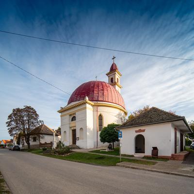 Beautiful view of old Church in Palkonya-stock-foto