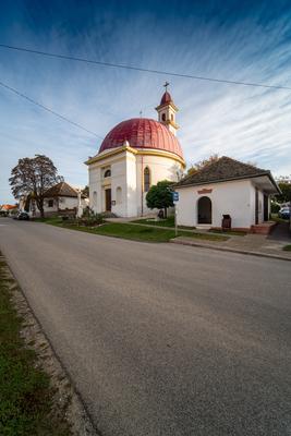 Beautiful view of old Church in Palkonya-stock-foto