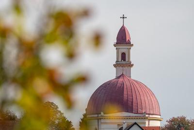Beautiful view of old Church in Palkonya-stock-foto