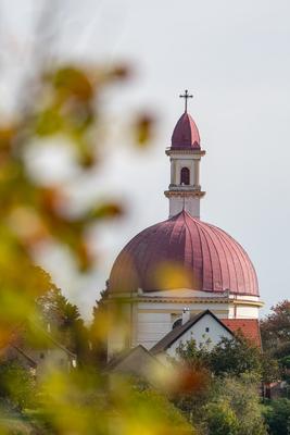 Beautiful view of old Church in Palkonya-stock-foto
