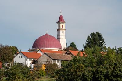 Beautiful view of old Church in Palkonya-stock-foto