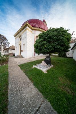 Beautiful view of old Church in Palkonya-stock-foto