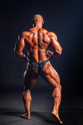 2019 in Budapest, hungary, HUNGARY - OCT 13: Marek Olejniczak studio photo after Fitparade 2019 IFBB PRO  bodybuilding championship on Oct 13, Budapest-stock-foto