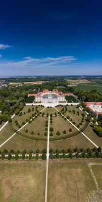 Beautiful Eszterhazy Castle in Fertod, Hungary-stock-photo