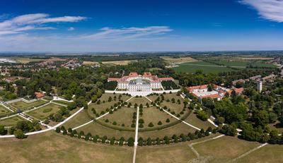 Beautiful Eszterhazy Castle in Fertod, Hungary-stock-photo