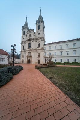 Zirc Abbey is a Cistercian abbey, situated in Zirc  Hungary-stock-foto