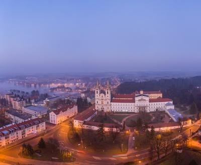 Zirc Abbey is a Cistercian abbey, situated in Zirc Hungary-stock-foto