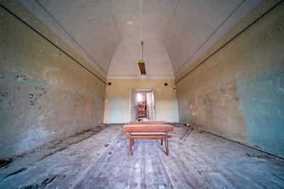 interior of an old abandoned castle-stock-foto