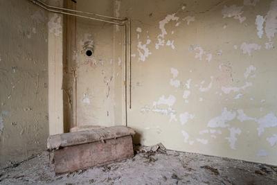 interior of an old abandoned castle-stock-foto