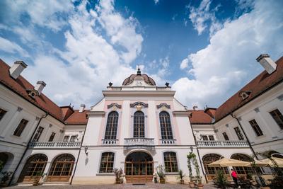 Grassalkovich Royal castle in Godollo, Hungary-stock-photo