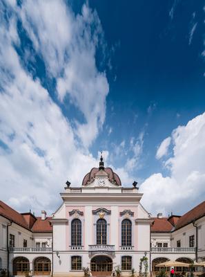 Grassalkovich Royal castle in Godollo, Hungary-stock-photo