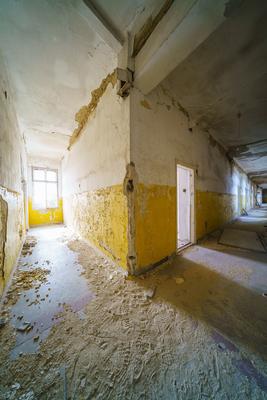 Abandoned army fort in Hajmasker, Hungary-stock-photo