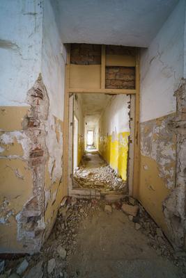 Abandoned army fort in Hajmasker, Hungary-stock-photo