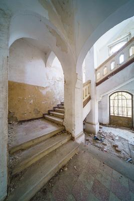 Abandoned army fort in Hajmasker, Hungary-stock-photo