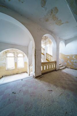 Abandoned army fort in Hajmasker, Hungary-stock-photo