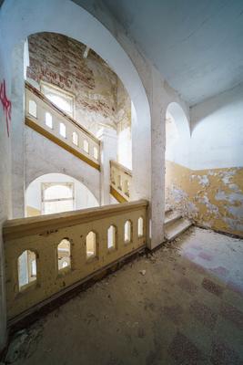 Abandoned army fort in Hajmasker, Hungary-stock-photo