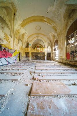 Abandoned army fort in Hajmasker, Hungary-stock-photo