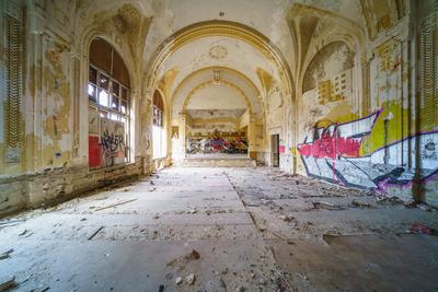 Abandoned army fort in Hajmasker, Hungary-stock-photo