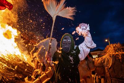 MOHACS, HUNGARY - FEBRUARY 17: Busojaras carnival. February 17, 2026 in Mohacs, Hungary.-stock-foto
