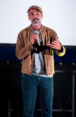 Jean-Marc BarrJacques Mayol a Nagy kékségbenJacques Mayol in The Big BlueJean-Marc Barr Le Grand BleuFilm Maraton Budapest Bazilika 2018 09 08-stock-foto