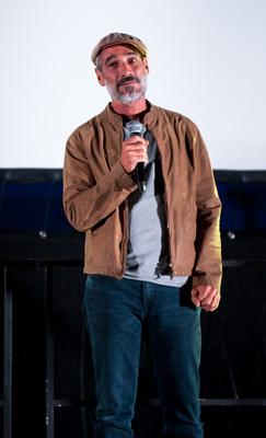 Jean-Marc BarrJacques Mayol a Nagy kékségbenJacques Mayol in The Big BlueJean-Marc Barr Le Grand BleuFilm Maraton Budapest Bazilika 2018 09 08-stock-foto