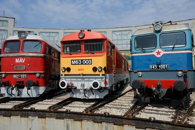 150 éves a MÁV,  Nemzetközi Jármûparádé a Vasúttörténeti Parkban,   2018. szeptember 8-án és 9-én többtonnás vasparipák mutatkoztak be és versenyeztek egymással a Vasúttörténeti Parkban-stock-foto