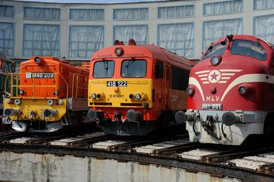 150 éves a MÁV,  Nemzetközi Jármûparádé a Vasúttörténeti Parkban,   2018. szeptember 8-án és 9-én többtonnás vasparipák mutatkoztak be és versenyeztek egymással a Vasúttörténeti Parkban-stock-foto