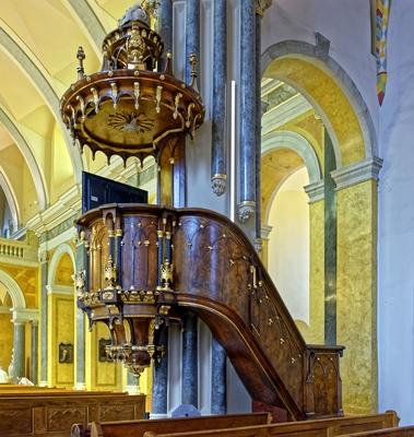 Budapest-Belvárosi Nagyboldogasszony Főplébánia-templom-stock-foto