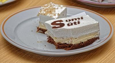 Som település sütemény versenyére készült túrós süti-stock-foto