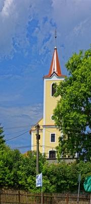 Kazár, Római katolikus templom-stock-photo